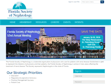 Tablet Screenshot of floridasocietyofnephrology.com